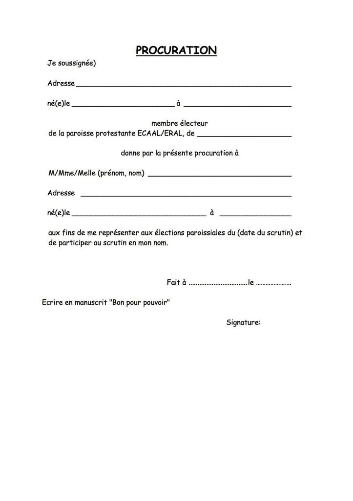 Exemple De Procuration Remplie  Mika Put x