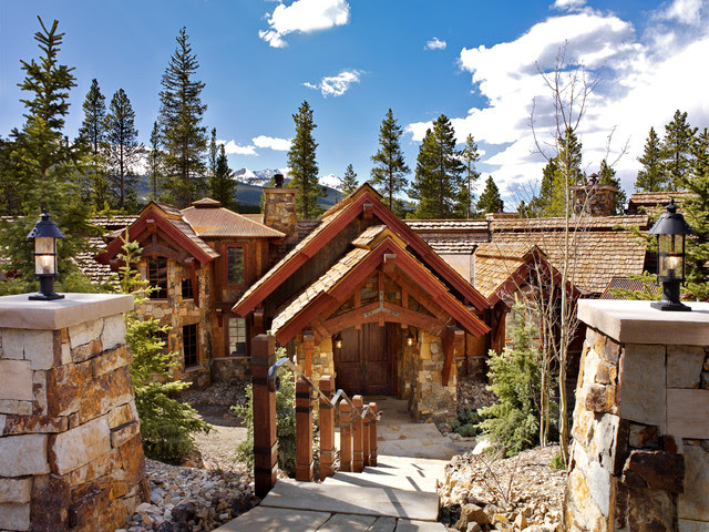 Timber Frame Home - rustic - exterior - by Sitka Log Homes