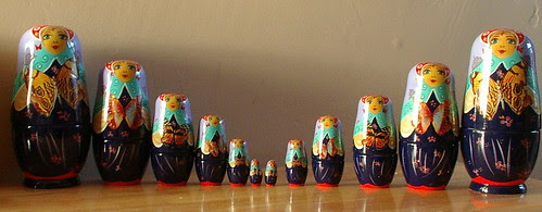 a duplicate set made of porcelain 