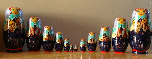 a duplicate set made of porcelain