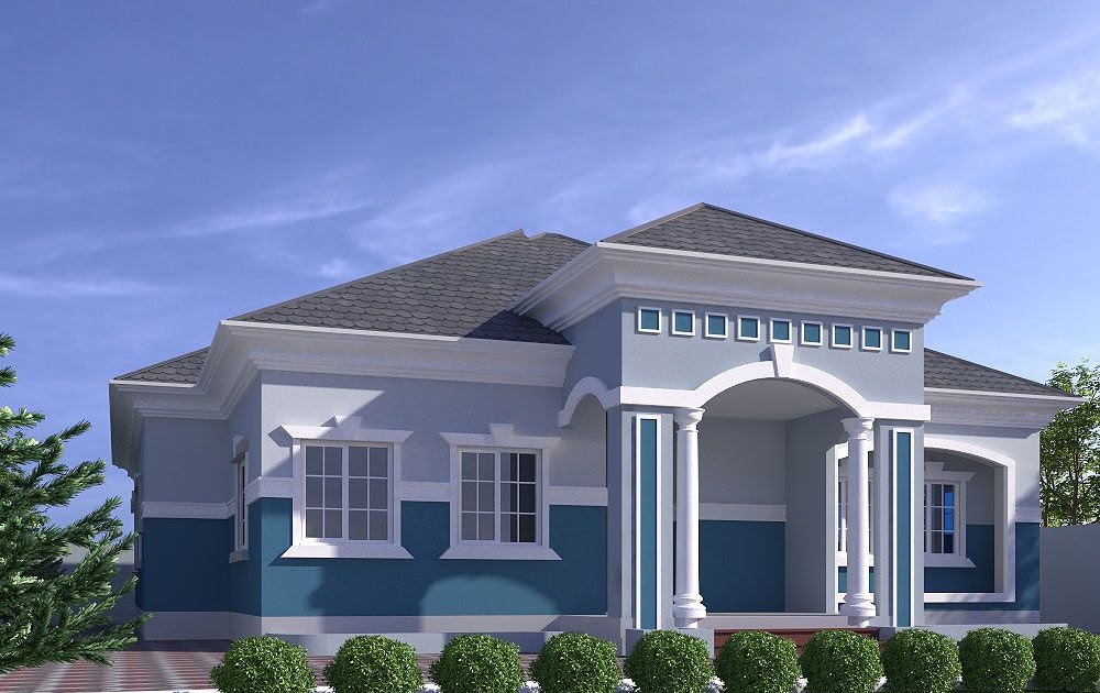 Concept 4 Bedroom Modern House Plans In Ghana, House Plan Ghana