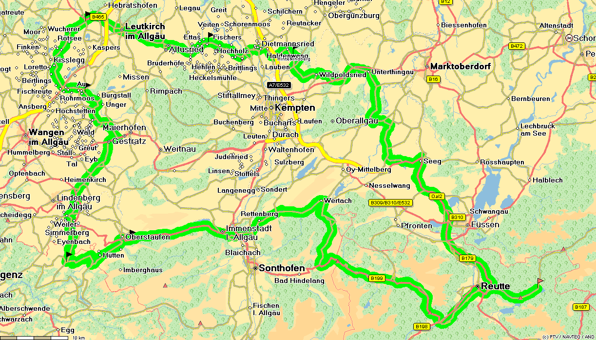 Oberstaufen Karte | Karte