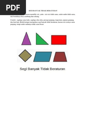 Gambar Segi Banyak Beraturan Dan Tidak Beraturan Ini Aturannya