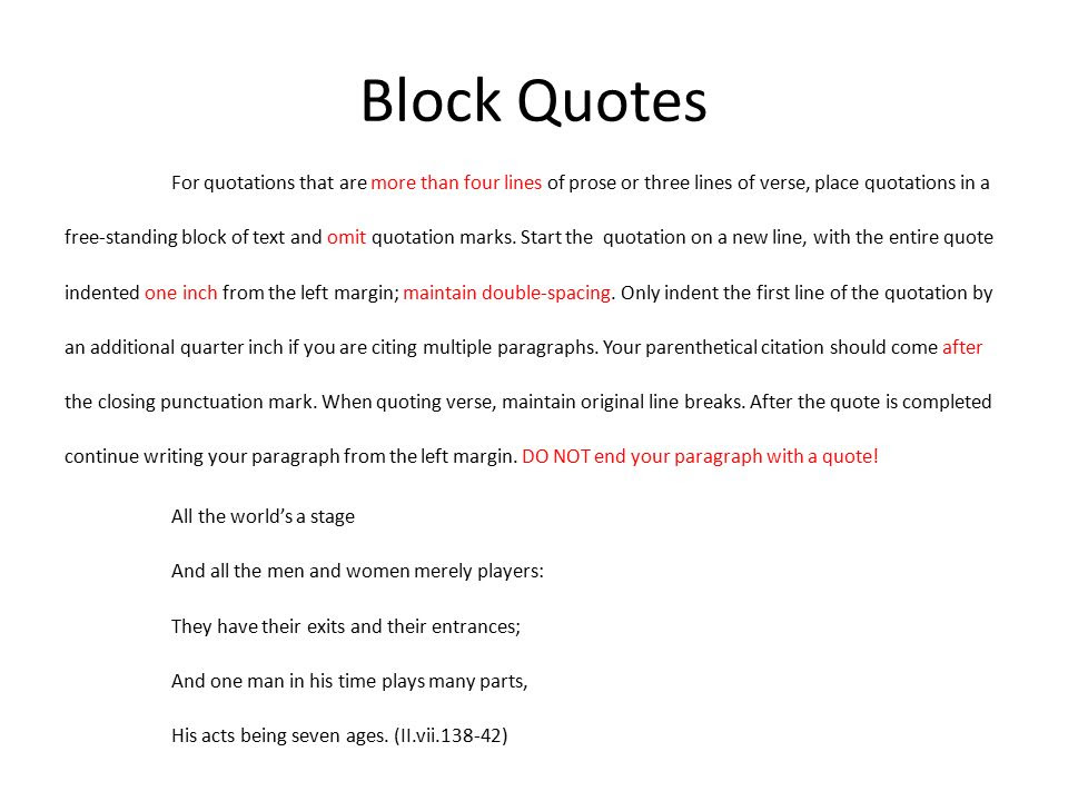 purdue apa block quote