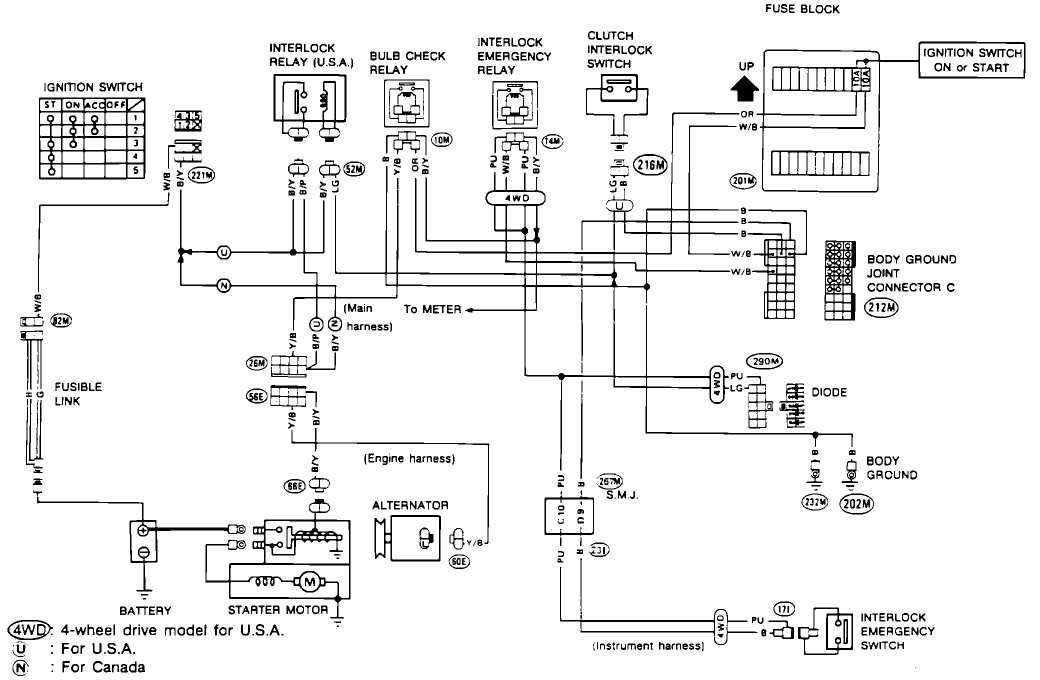 1993 Nissan D21 Wiring Diagram