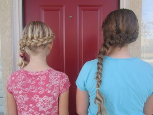 Hair in braids