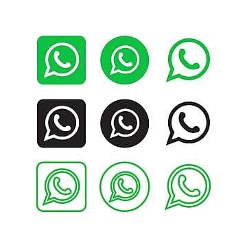 Icone Whatsapp Png Preto E Branco
