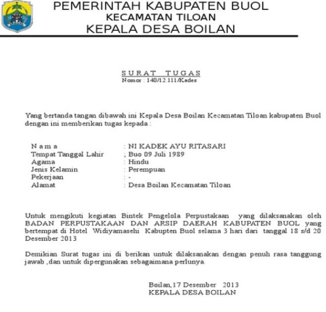 Contoh Sk Guru Paud Dari Kepala Desa Dapatkan Contoh
