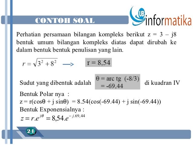 Contoh Soal Dan Jawaban Bilangan Kompleks