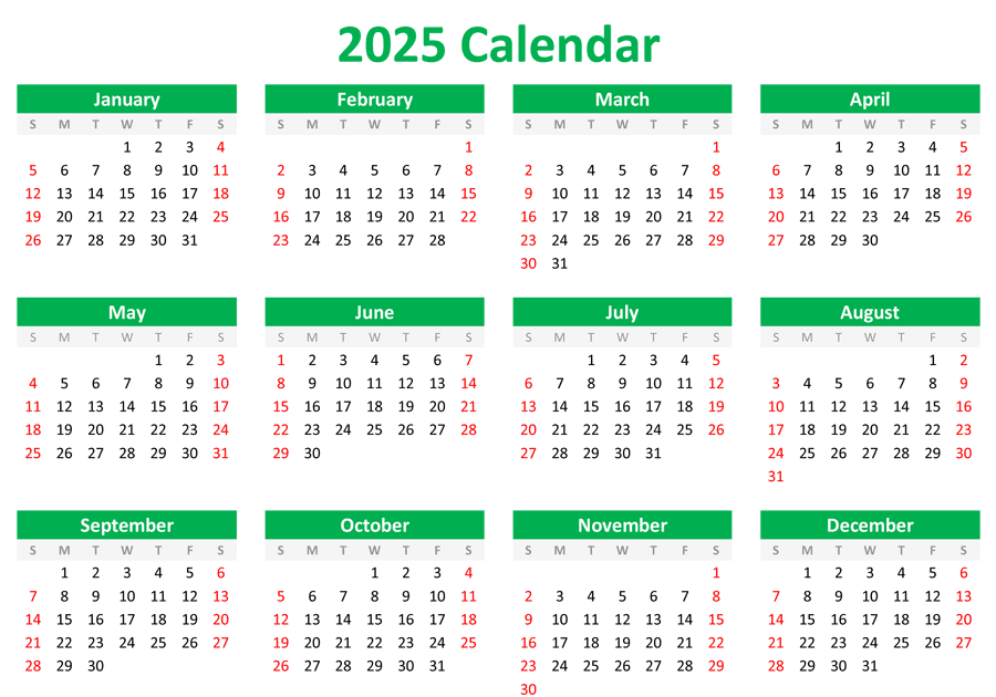 Calendar 2021 - 2025 / 5 Year Monthly Planner 2021-2025: 5 Year ...