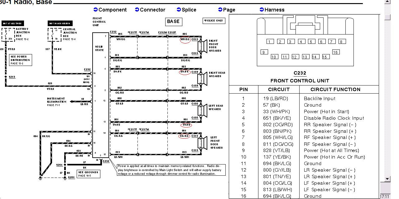 41 2007 Crown Victoria Police Interceptor Radio Wiring Diagram - Wiring