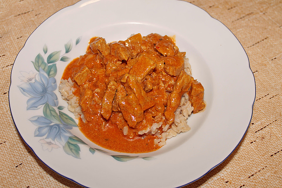 Rezept backofen: Curry geschnetzeltes rezept