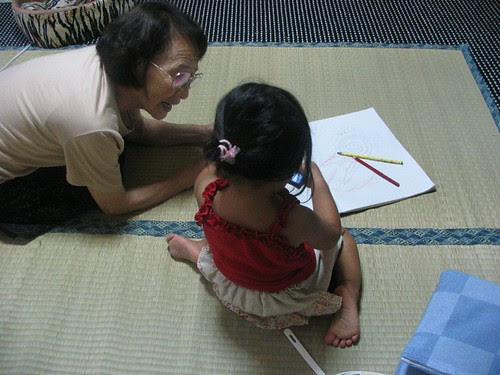 My grandmother and my niece