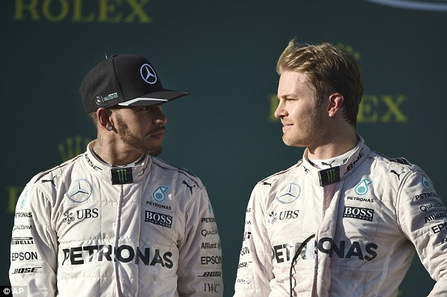 Cabeça a cabeça: Depois de ser batido para fora em Silverstone na semana passada pelo seu companheiro de equipe Mercedes Lewis, o craque alemão está se preparando para assumir a corrida húngara com força total