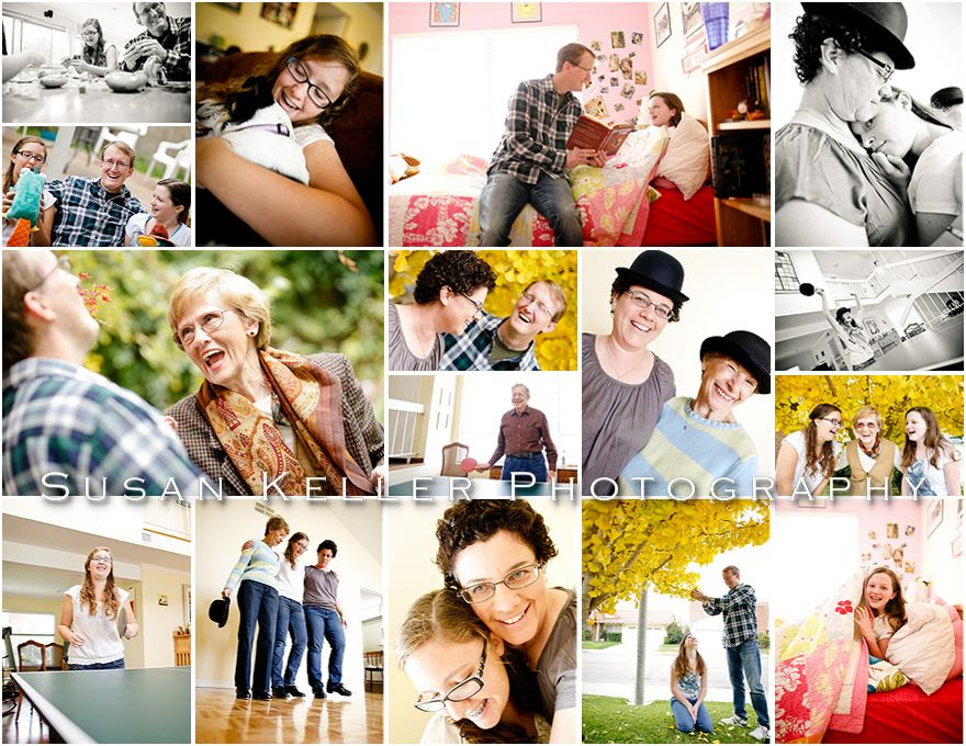 love & laughter collage