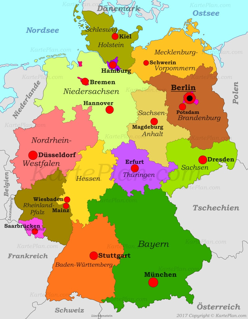 fidedivine: 25 Neu Politische Karte Deutschlands