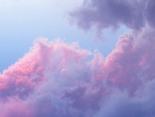 background, blue, cloud, cute, moon - image #3560132 by ...