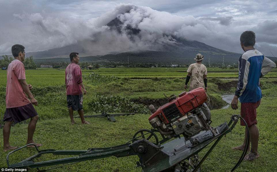 Thousands of people have already been evacuated from the vicinity  of the volcano, with more expected to follow