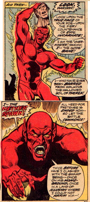 What, his pants just fell off when he took off his mask? Man-Thing #1