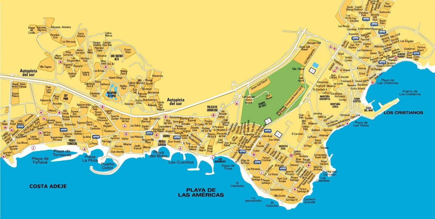 Map Of Costa Adeje | Gadgets 2018