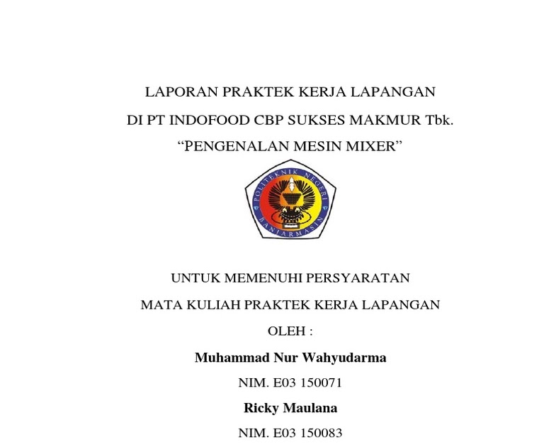 Contoh Laporan Pkl Mahasiswa Teknik Listrik Kumpulan Contoh Laporan