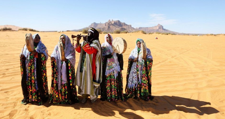 Tuareg festival in the Libyan desert