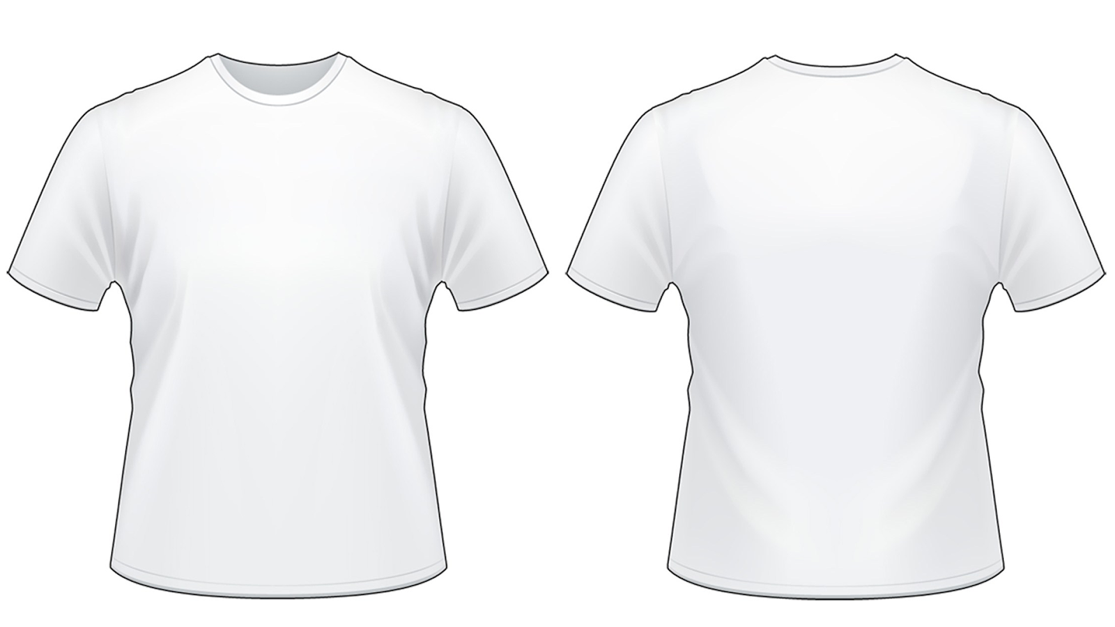7649+ High Resolution White T Shirt Template Front And Back Mockups Design