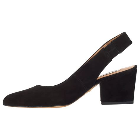 black block heel slingbacks