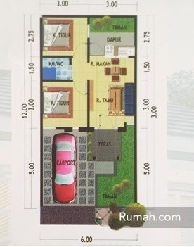 contoh desain rumah minimalis lantai 2 type 36