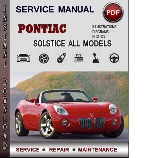 Link Download 2009 pontiac solstice service repair manual software