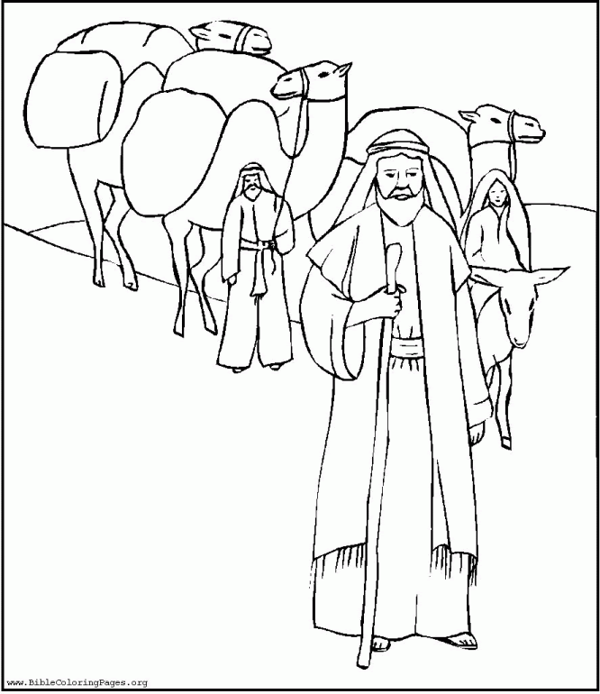44+ beautiful image Abram Three Visitors Coloring Page / Sarah Abraham