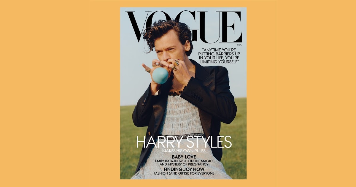 harry styles vogue magazine cover 2020