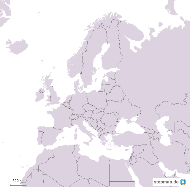 Leere Europakarte Zum Ausdrucken Pdf - Unbelegte Europa Karte Stock