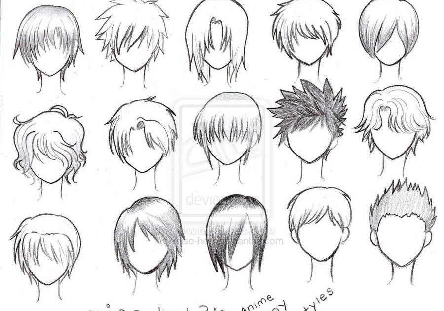 35+ Great Style Anime Boy Hairstyle Drawing