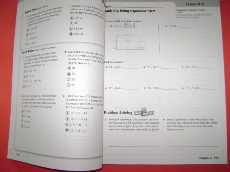 go math grade 5 answer key homework book chapter 2
