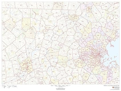 Full Massachusetts Zip Code Map