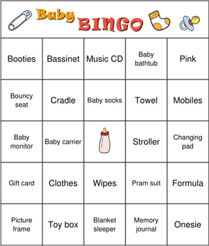 Baby Shower Present Bingo