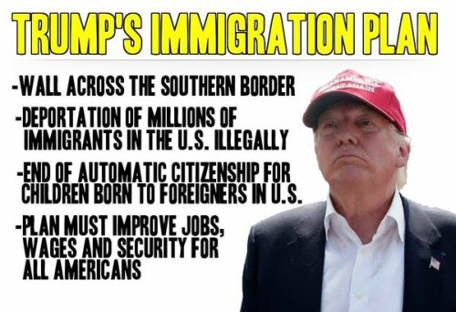 Image result for Donald Trump On Immigration