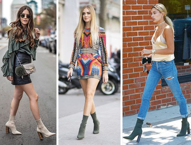 How to wear sock boots, sock boots street style trend
