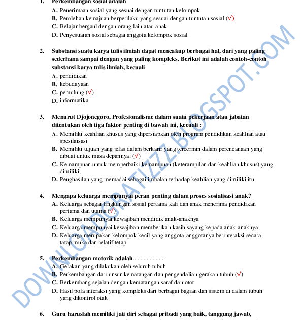 Contoh Soal Pilihan Ganda Tentang Karya Ilmiah Dapatkan Contoh