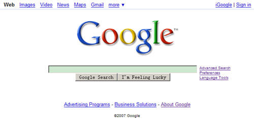 Google首页