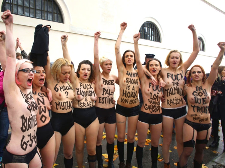 Femen fuck talmud's racism