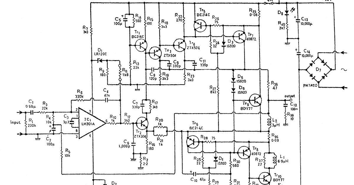 Ca18 Power Amplifier Circuit Diagram How to make Audio power