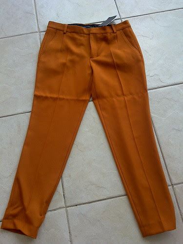 mustard trousers zara