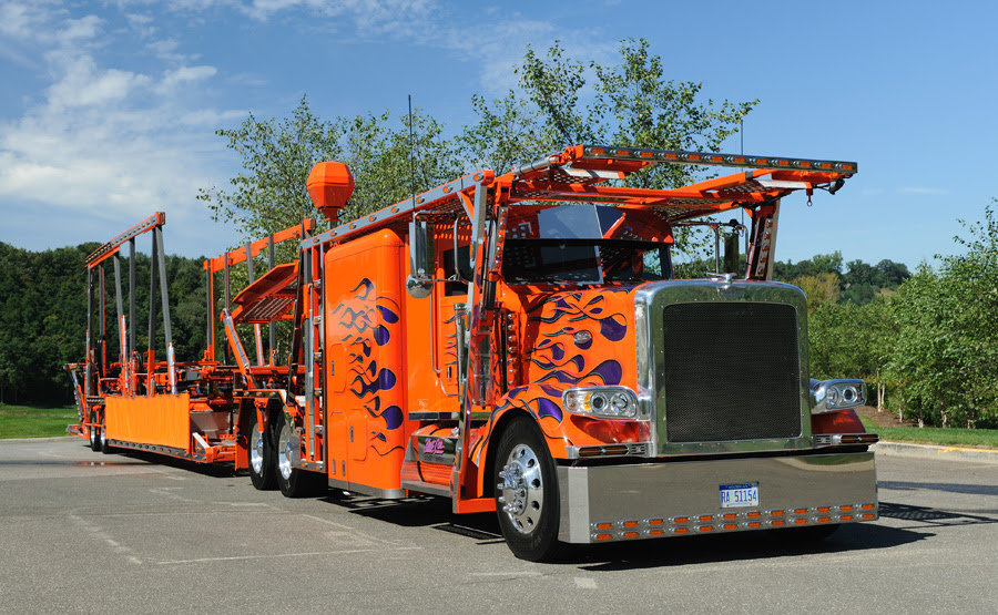 Custom Peterbilt 389 Car Hauler Custom Cars