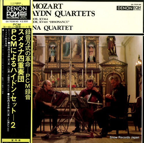SMETANA QUARTET mozart; two string quartets