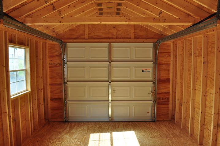 Backyard Storage Buildings Shed Plans With Roll Up Door