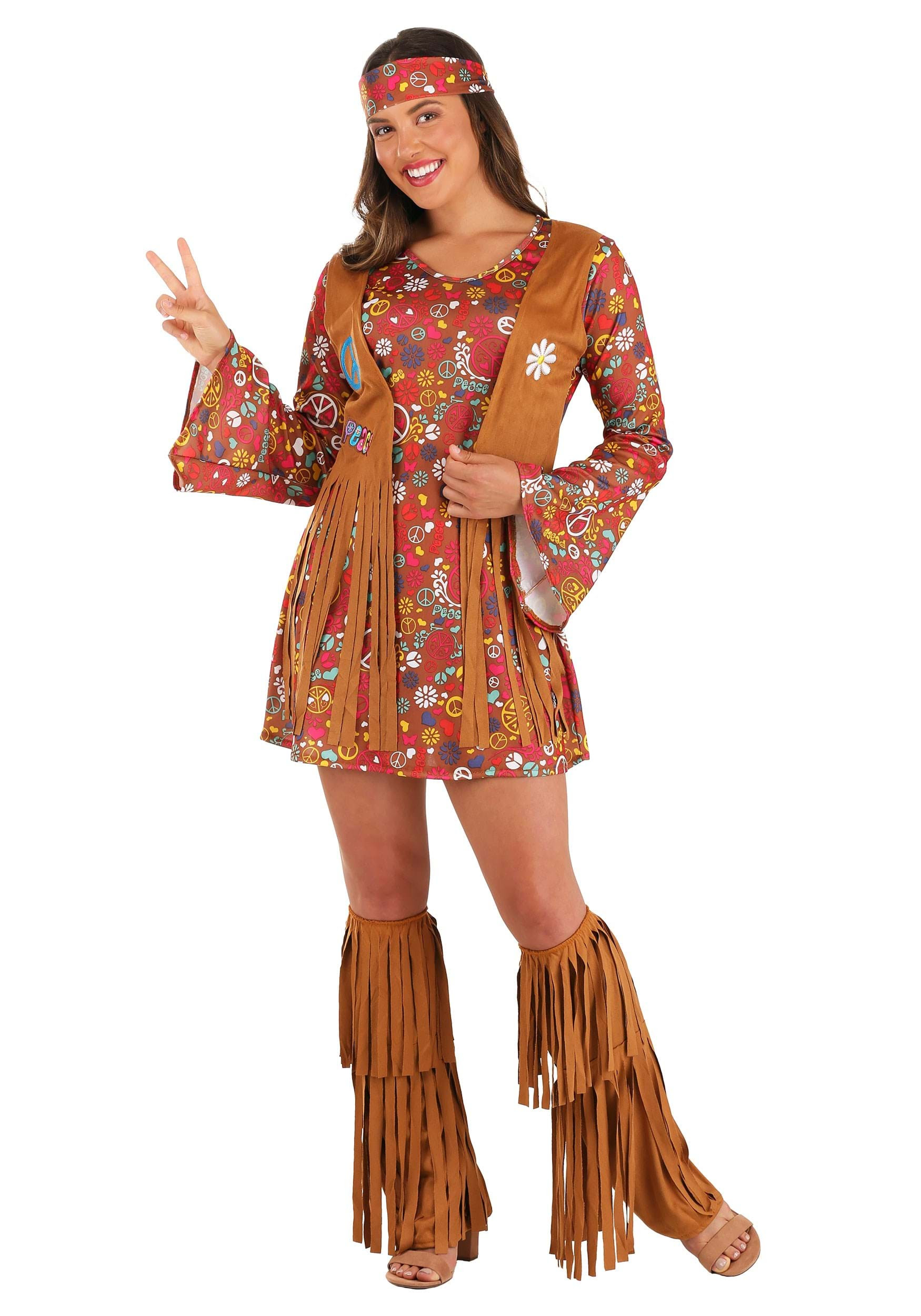 peace  love hippie adult costume