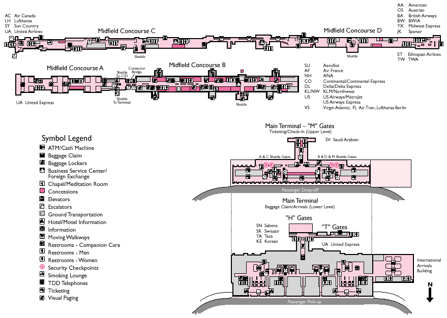 26 Dulles Airport Terminal Map Map Online Source