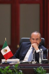 Felipe Calderón, titular del Ejecutivo. Foto: Octavio Gómez